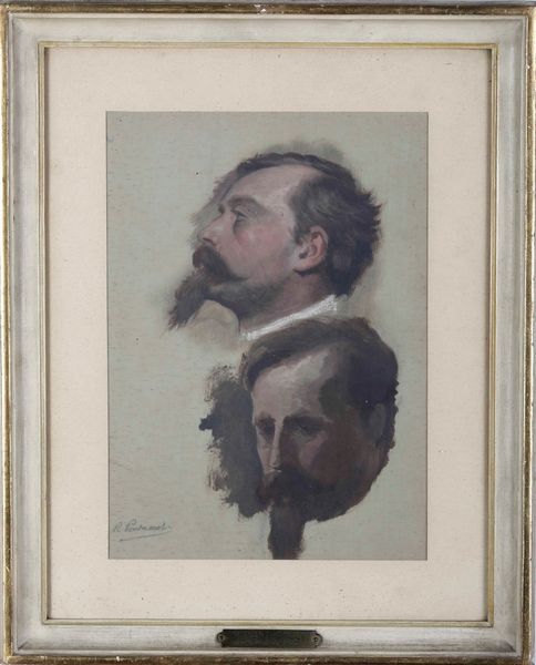 Raffaele Pontremoli : Volto d’uomo in due posizioni  - Asta Dipinti del XIX-XX Secolo - Associazione Nazionale - Case d'Asta italiane
