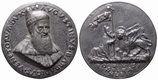 Agostino Barbarigo (1419 â€“ 1501) doge di Venezia  - Asta Placchette, Medaglie, Sculture e Ceramiche dal XIV al XIX secolo - Associazione Nazionale - Case d'Asta italiane