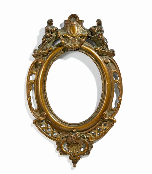 Cornice ovale  - Asta Placchette, Medaglie, Sculture e Ceramiche dal XIV al XIX secolo - Associazione Nazionale - Case d'Asta italiane