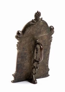 Galeazzo Mondella detto il Moderno : Cristo morto tra Maria e San Giovanni  - Asta Placchette, Medaglie, Sculture e Ceramiche dal XIV al XIX secolo - Associazione Nazionale - Case d'Asta italiane
