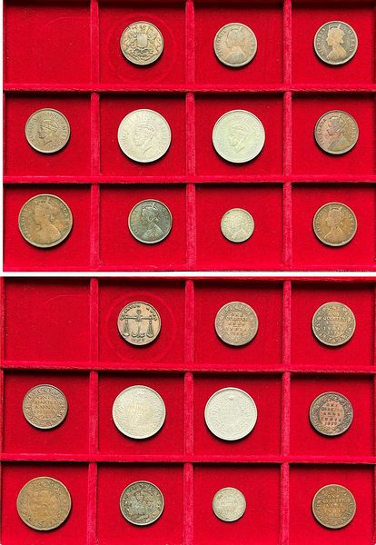 INDIA BRITANNICA. Lotto di undici monete.  - Asta Numismatica Light - Associazione Nazionale - Case d'Asta italiane