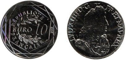6 monete d’argento Francia 2008-2019.  - Asta Numismatica Light - Associazione Nazionale - Case d'Asta italiane