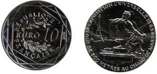 6 monete d’argento Francia 2008-2019.  - Asta Numismatica Light - Associazione Nazionale - Case d'Asta italiane