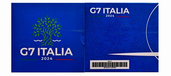 Italia 2024. 3 Euro in argento FdC - PRESIDENZA ITALIANA DEL G7.  - Asta Numismatica Light - Associazione Nazionale - Case d'Asta italiane