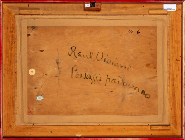 Raul Viviani : Paesaggio padovano  - Asta Opere da una dimora sul lago di Como e da altre collezioni lombarde - Associazione Nazionale - Case d'Asta italiane