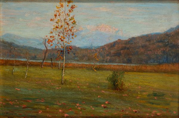 Paolo Discacciati : Il lago di Piano, Porlezza  - Asta Opere da una dimora sul lago di Como e da altre collezioni lombarde - Associazione Nazionale - Case d'Asta italiane