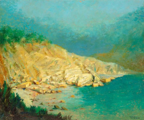 Seve Sospizio : Paesaggio costiero  - Asta Opere da una dimora sul lago di Como e da altre collezioni lombarde - Associazione Nazionale - Case d'Asta italiane