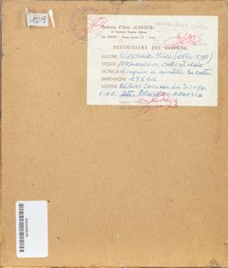Alessandro Milesi : Ritratto maschile  - Asta Opere da una dimora sul lago di Como e da altre collezioni lombarde - Associazione Nazionale - Case d'Asta italiane