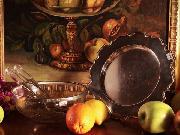 Accessori per la tavola in metallo argentato  - Asta Dimore fiorentine - Associazione Nazionale - Case d'Asta italiane