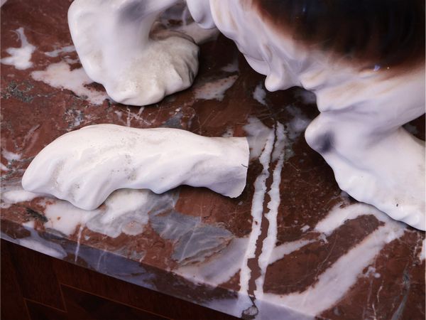 Grande gruppo in ceramica policroma, Goldscheider  - Asta Dimore fiorentine - Associazione Nazionale - Case d'Asta italiane