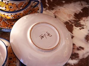 Servizio da tè in terracotta smaltata  - Asta Dimore fiorentine - Associazione Nazionale - Case d'Asta italiane