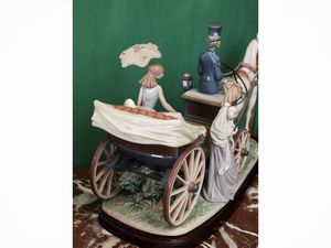 Grande gruppo in porcellana policroma, Llandr�  - Asta Dimore fiorentine - Associazione Nazionale - Case d'Asta italiane