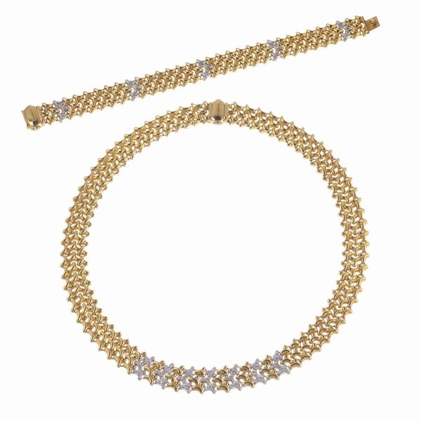 CHIMENTO DEMI PARURE A CATENA  - Asta Gioielli  - Associazione Nazionale - Case d'Asta italiane