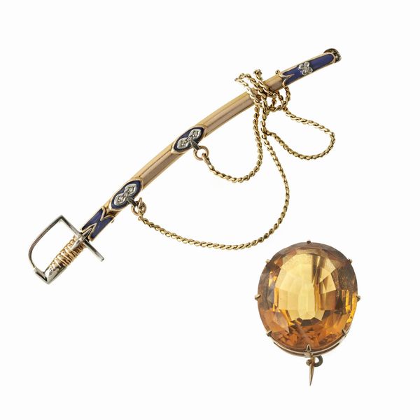 DUE SPILLE  - Asta Gioielli  - Associazione Nazionale - Case d'Asta italiane