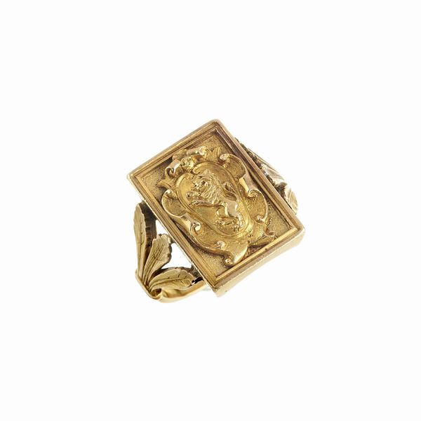 ANELLO CON STEMMA  - Asta Gioielli  - Associazione Nazionale - Case d'Asta italiane