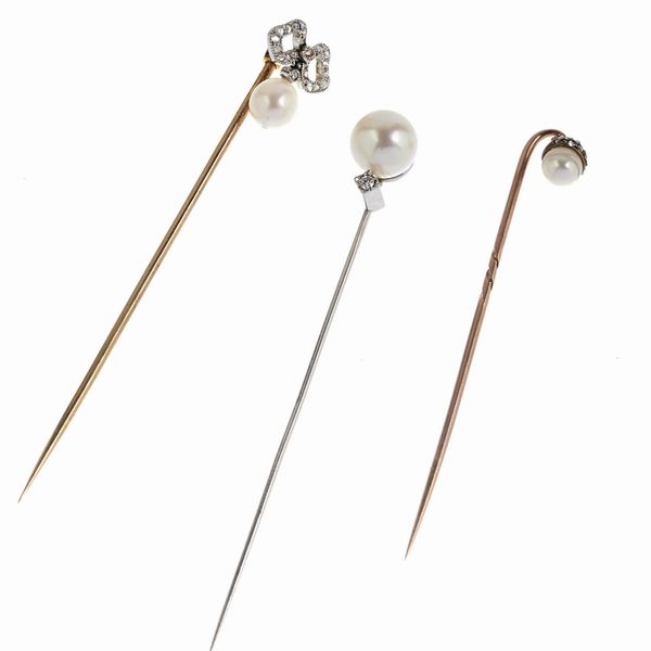 TRE SPILLE DA GIACCA  - Asta Gioielli  - Associazione Nazionale - Case d'Asta italiane