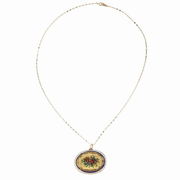 COLLANA CON PENDENTE  - Asta Gioielli  - Associazione Nazionale - Case d'Asta italiane