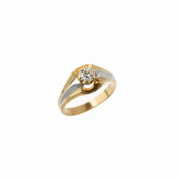 ANELLO CON DIAMANTE  - Asta Gioielli  - Associazione Nazionale - Case d'Asta italiane