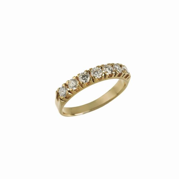 ANELLO RIVIERE CON DIAMANTI  - Asta Gioielli  - Associazione Nazionale - Case d'Asta italiane