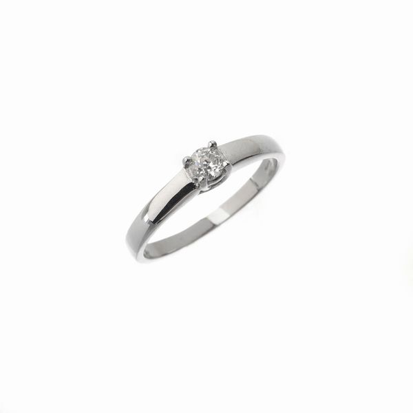 ANELLO SOLITARIO  - Asta Gioielli  - Associazione Nazionale - Case d'Asta italiane
