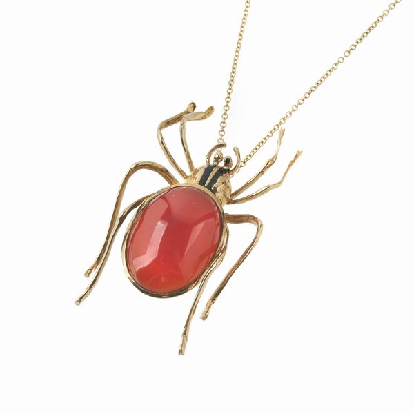 COLLANA CON PENDENTE A FORMA DI RAGNO  - Asta Gioielli  - Associazione Nazionale - Case d'Asta italiane