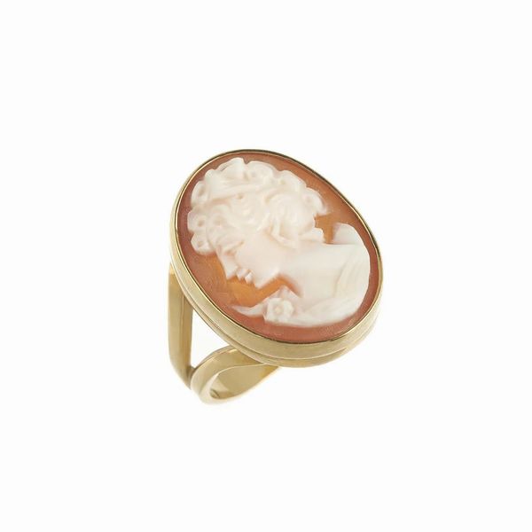 ANELLO CON CAMMEO  - Asta Gioielli  - Associazione Nazionale - Case d'Asta italiane