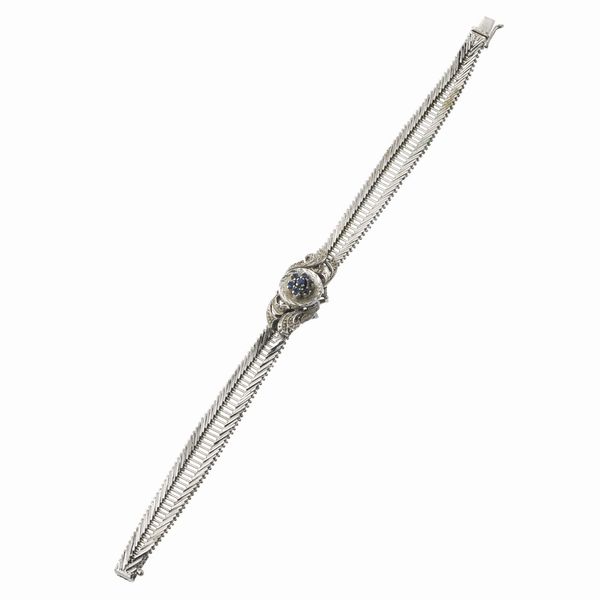 BRACCIALE A FASCIA CON ZAFFIRI  - Asta Gioielli  - Associazione Nazionale - Case d'Asta italiane