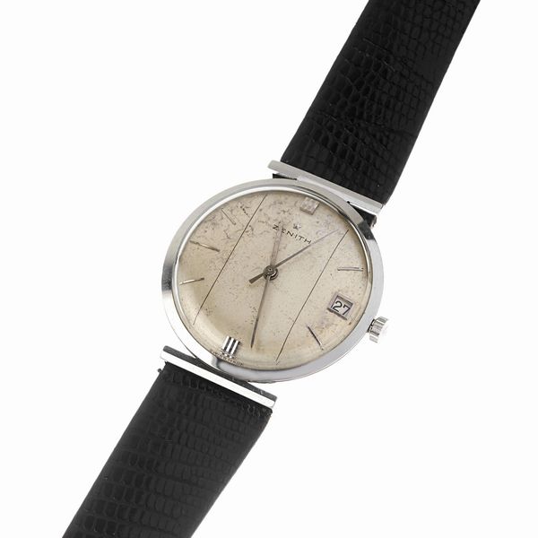 ZENITH : ZENITH OROLOGIO DA POLSO IN ACCIAIO  - Asta OROLOGI - Associazione Nazionale - Case d'Asta italiane