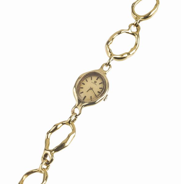OMEGA : OMEGA OROLOGIO DA DONNA CON BRACCIALE  - Asta OROLOGI - Associazione Nazionale - Case d'Asta italiane