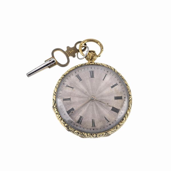 OROLOGIO DA TASCA IN ORO  - Asta OROLOGI - Associazione Nazionale - Case d'Asta italiane
