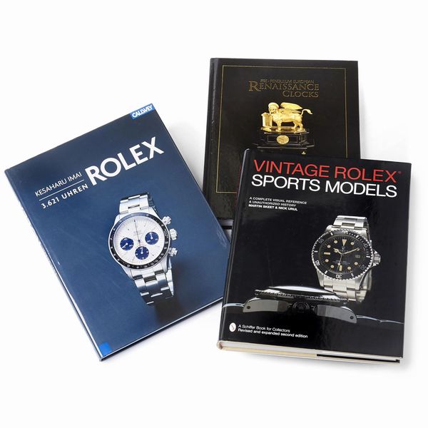 LOTTO DI TRE LIBRI: 1) MARTIN SKEET & NICK URUL, VINTAGE ROLEX, SPORTS MODELS, 2005  - Asta OROLOGI - Associazione Nazionale - Case d'Asta italiane