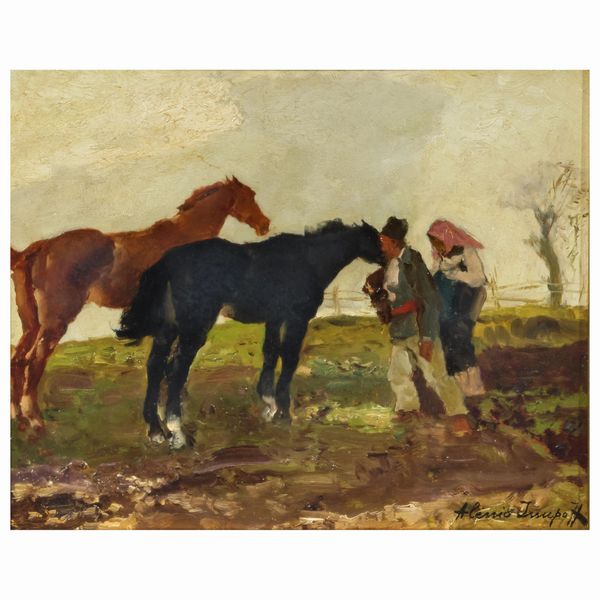 Alessio Issupoff : Alessio Issupoff  - Asta ARCADE | DIPINTI DEL XIX E XX SECOLO E OPERE DALLA RACCOLTA DI ANTONIO PAOLUCCI - Associazione Nazionale - Case d'Asta italiane