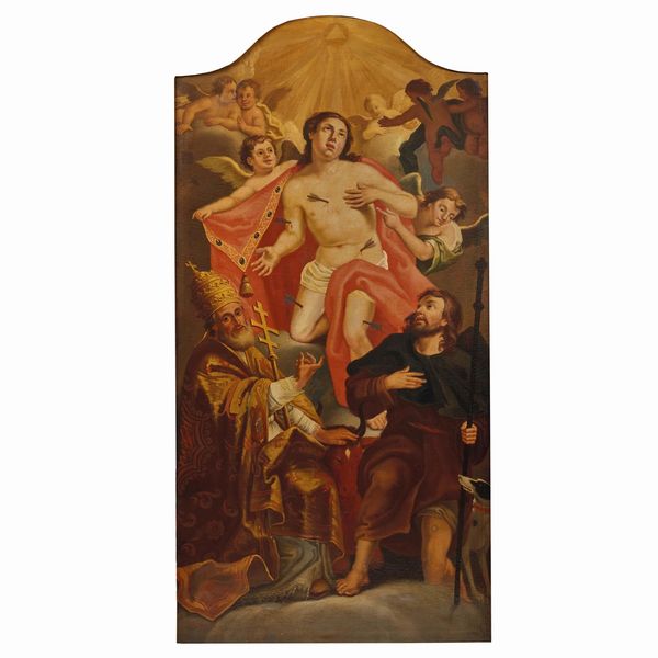 Scuola spagnola, sec. XVII  - Asta ARCADE I DIPINTI DAL SECOLO XVI AL XVIII E OPERE DALLA RACCOLTA DI ANTONIO PAOLUCCI - Associazione Nazionale - Case d'Asta italiane