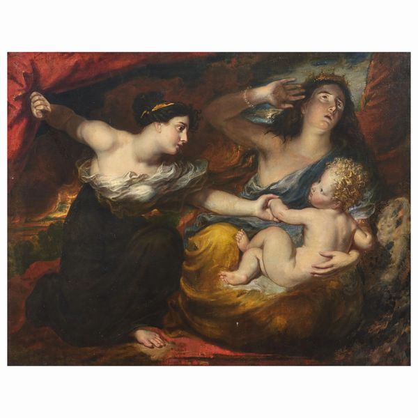 Scuola lombarda, sec. XVII  - Asta ARCADE I DIPINTI DAL SECOLO XVI AL XVIII E OPERE DALLA RACCOLTA DI ANTONIO PAOLUCCI - Associazione Nazionale - Case d'Asta italiane