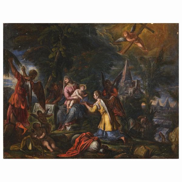 Scuola veneta, sec. XVII  - Asta ARCADE I DIPINTI DAL SECOLO XVI AL XVIII E OPERE DALLA RACCOLTA DI ANTONIO PAOLUCCI - Associazione Nazionale - Case d'Asta italiane