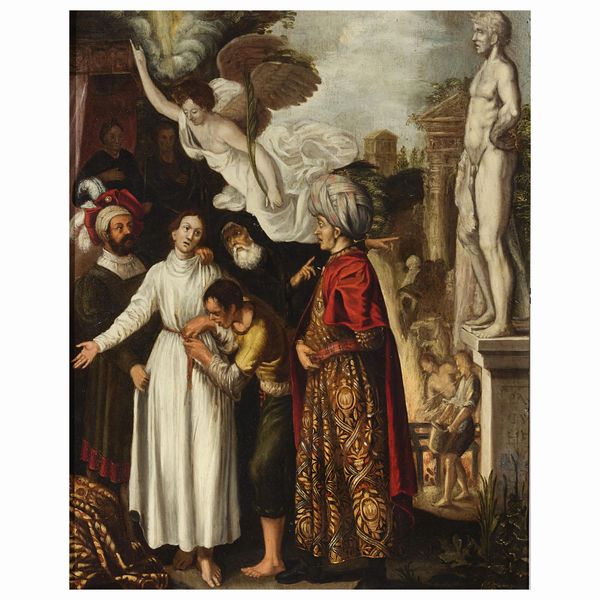 Attribuito a Johann Kőnig  - Asta ARCADE I DIPINTI DAL SECOLO XVI AL XVIII E OPERE DALLA RACCOLTA DI ANTONIO PAOLUCCI - Associazione Nazionale - Case d'Asta italiane