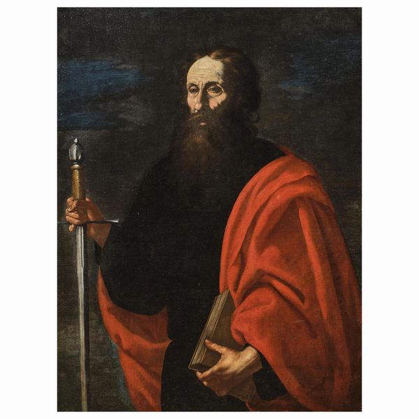 Pittore caravaggesco attivo a Napoli, sec. XVII  - Asta ARCADE I DIPINTI DAL SECOLO XVI AL XVIII E OPERE DALLA RACCOLTA DI ANTONIO PAOLUCCI - Associazione Nazionale - Case d'Asta italiane