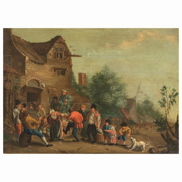 Artista fiammingo, secc. XVII-XVIII  - Asta ARCADE I DIPINTI DAL SECOLO XVI AL XVIII E OPERE DALLA RACCOLTA DI ANTONIO PAOLUCCI - Associazione Nazionale - Case d'Asta italiane