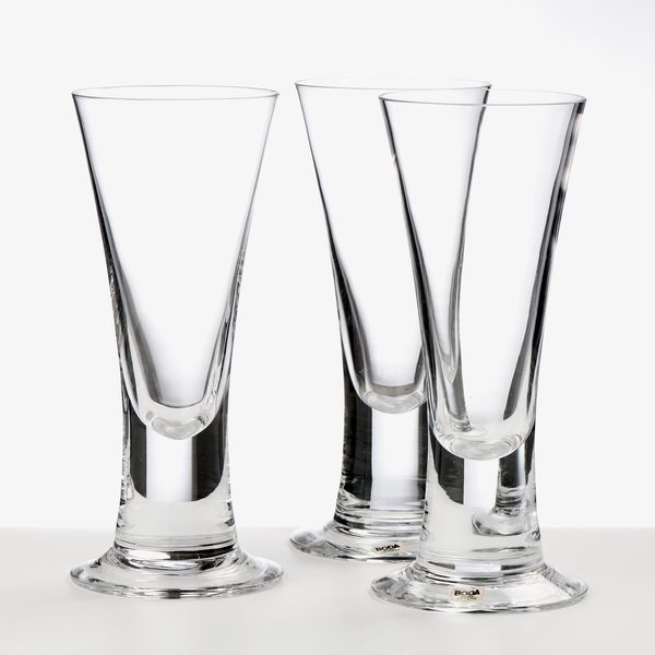 Boda diciotto calici da birra in vetro trasparente  - Asta L'Arte della Tavola - Associazione Nazionale - Case d'Asta italiane