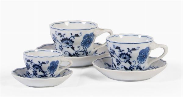 Blue Danube China Company servizio da colazione, tè e caffè in porcellana  - Asta L'Arte della Tavola - Associazione Nazionale - Case d'Asta italiane