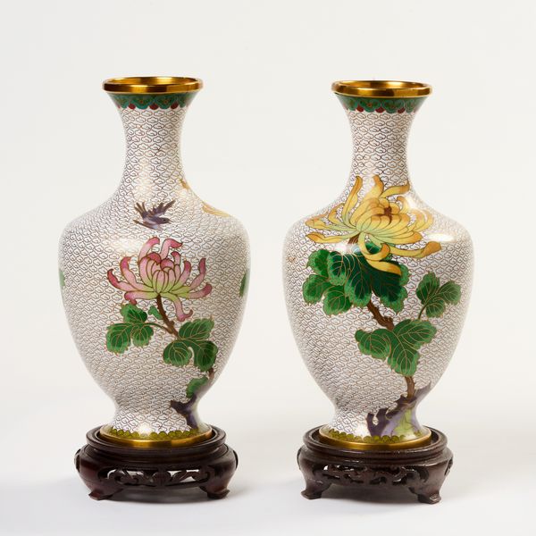 Coppia di vasi cloisonné  - Asta L'Arte della Tavola - Associazione Nazionale - Case d'Asta italiane