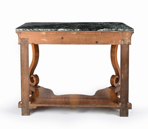 Console in noce, seconda metà del XIX secolo  - Asta Collezioni Private - Mobili, Oggetti d'Arte e Dipinti Antichi e del XIX Secolo - Associazione Nazionale - Case d'Asta italiane