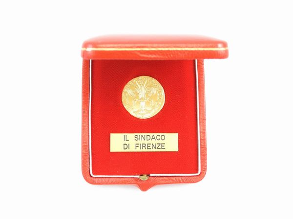 Fiorino d'oro della Città di Firenze in oro 24 kt  - Asta I gioielli di Rosa Segreto Annigoni - Associazione Nazionale - Case d'Asta italiane
