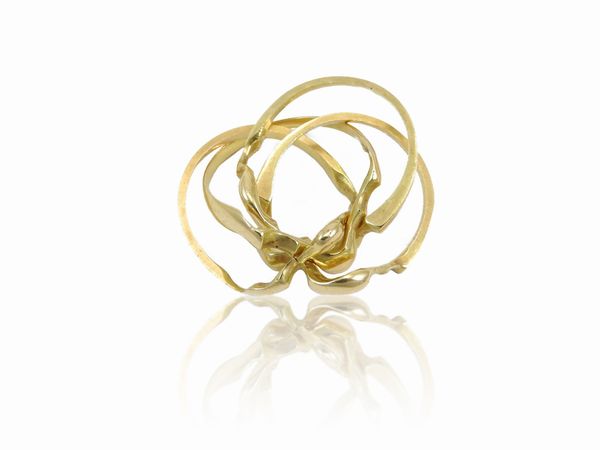Anello componibile in oro giallo  - Asta I gioielli di Rosa Segreto Annigoni - Associazione Nazionale - Case d'Asta italiane
