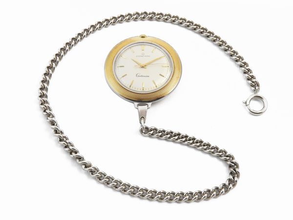 Orologio da tasca Eterna Matic Centenaire in acciaio e oro  - Asta I gioielli di Rosa Segreto Annigoni - Associazione Nazionale - Case d'Asta italiane