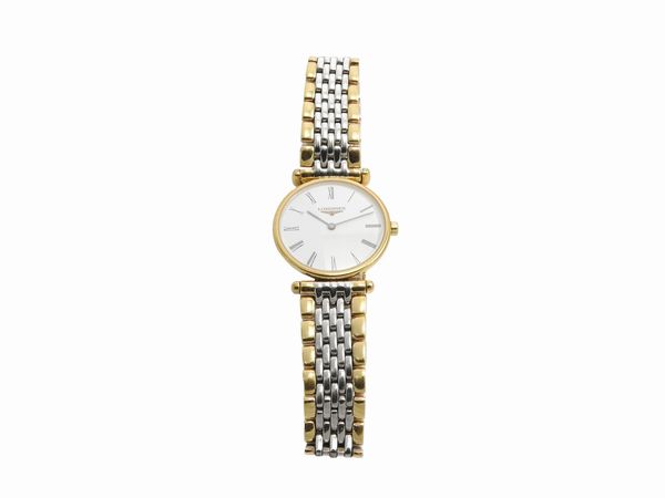 Longines Le Grand Classique, orologio da polso in acciaio placcato oro  - Asta I gioielli di Rosa Segreto Annigoni - Associazione Nazionale - Case d'Asta italiane