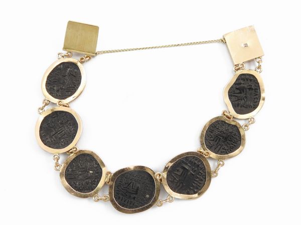 Bracciale in oro rosso 585/1000  - Asta I gioielli di Rosa Segreto Annigoni - Associazione Nazionale - Case d'Asta italiane