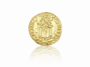 Fiorino d'oro della Città di Firenze in oro 24 kt  - Asta I gioielli di Rosa Segreto Annigoni - Associazione Nazionale - Case d'Asta italiane