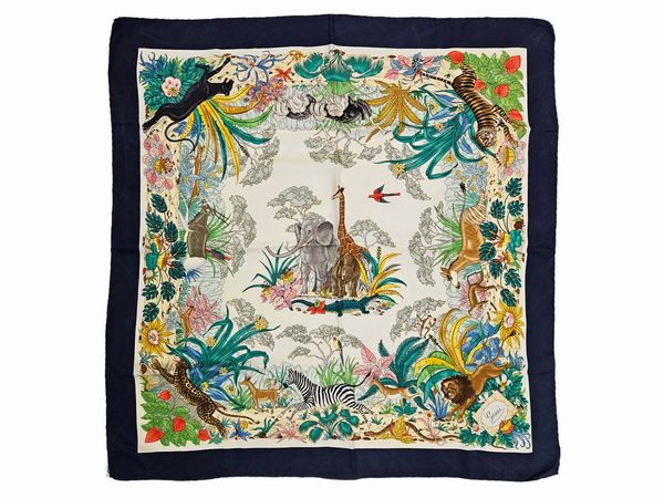 Gucci - Foulard in seta by Vittorio Accornero  - Asta Vintagemania - Associazione Nazionale - Case d'Asta italiane