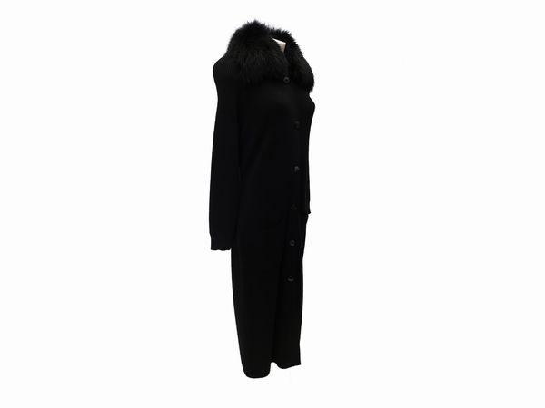 Gianfranco Ferré - Cardigan in lana nero  - Asta Vintagemania - Associazione Nazionale - Case d'Asta italiane